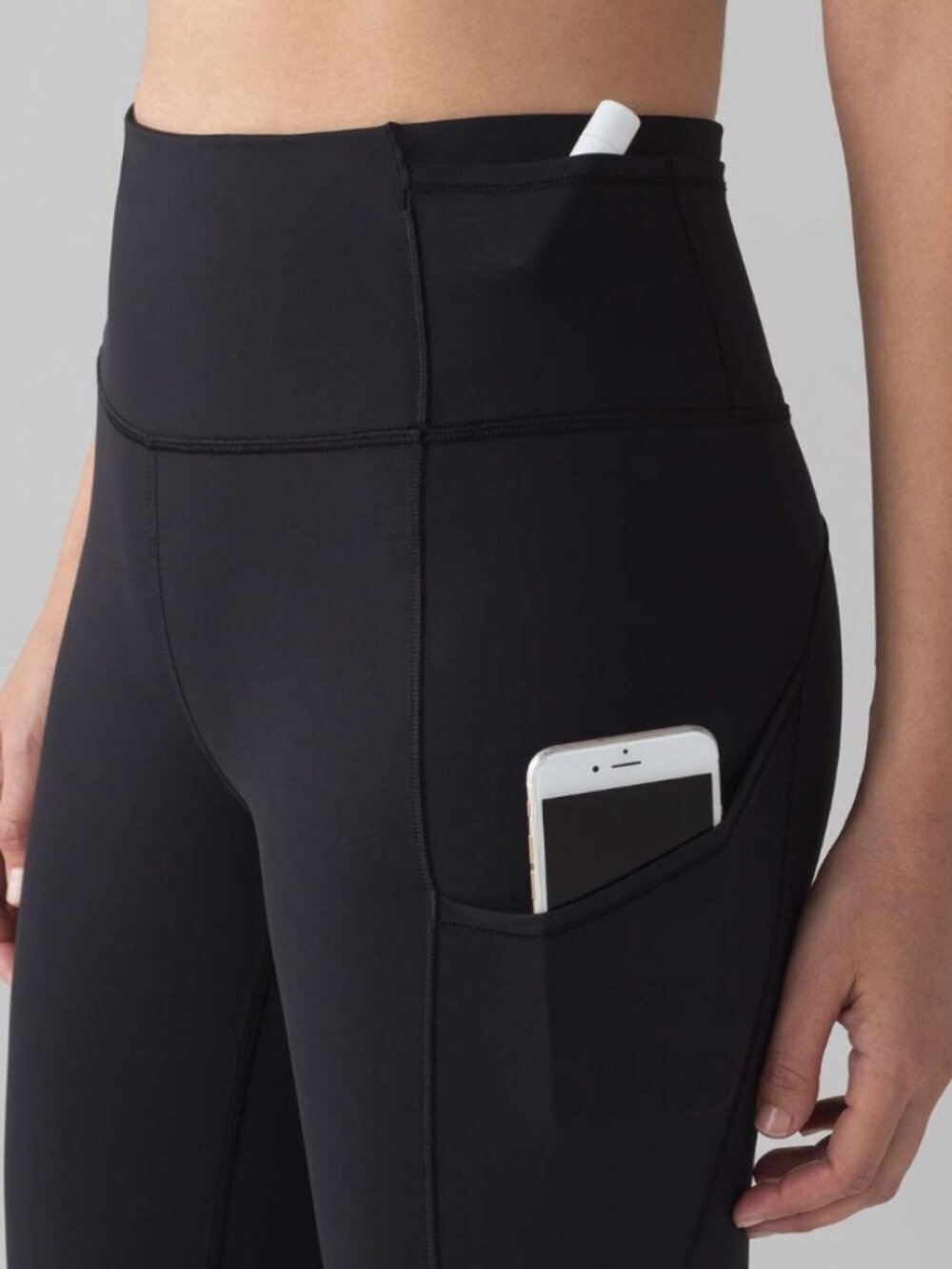 Lululemon Fast & Free Crop II *Nulux 19" Black or Green - Picture 3 of 7
